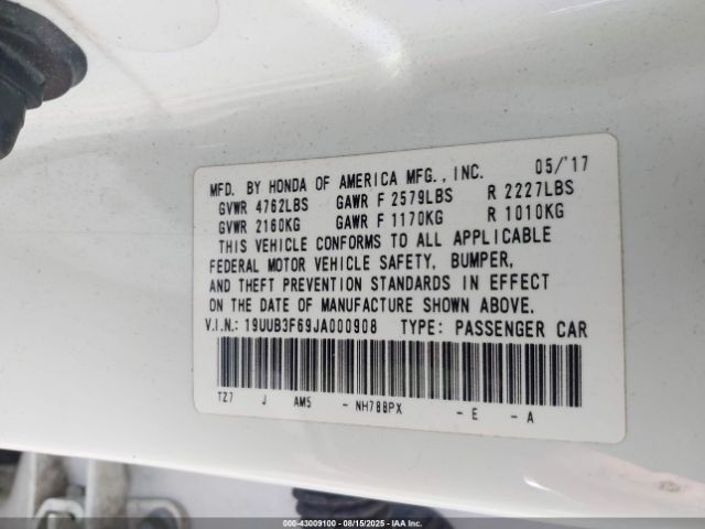 2018 ACURA TLX 19UUB3F69JA000908 Photo 8