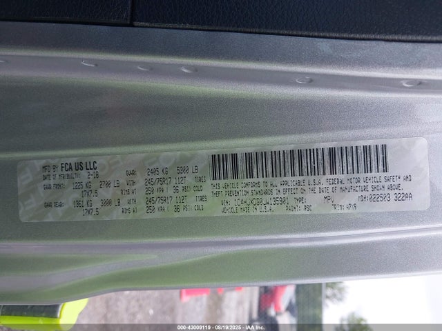 1C4HJXDG0JW135901 Jeep Wrangler