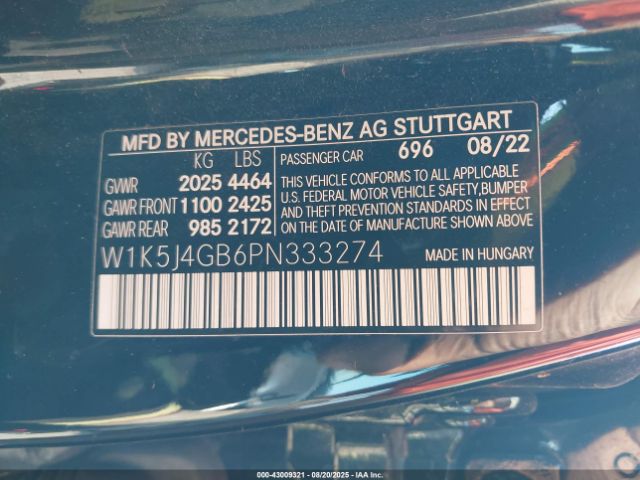 2023 MERCEDES-BENZ CLA 250 COUPE W1K5J4GB6PN333274 Photo 8