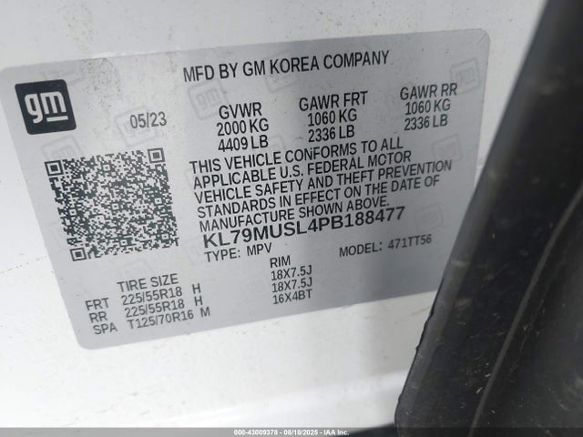 KL79MUSL4PB188477 Chevrolet l3t
