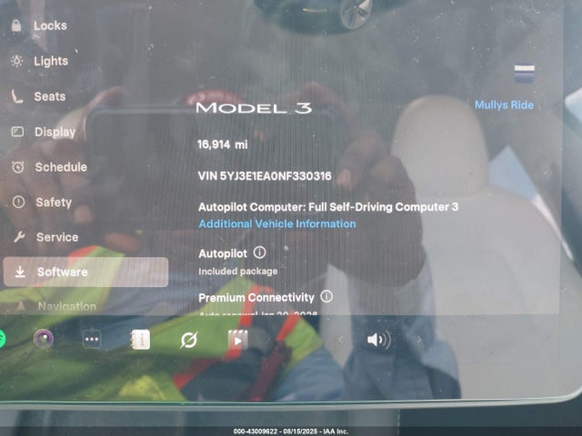 2022 TESLA MODEL 3 5YJ3E1EA0NF330316 Photo 6