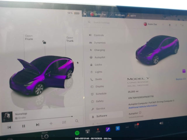 2023 TESLA MODEL Y 7SAYGDEEXPA087718 Photo 6