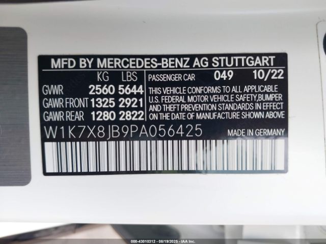 2023 MERCEDES-BENZ AMG GT 63 4-DOOR COUPE W1K7X8JB9PA056425 Photo 8