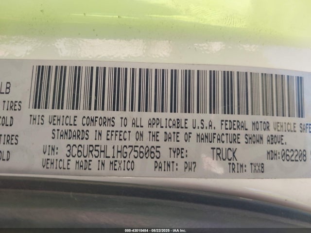 3C6UR5HL1HG756065 RAM 2017