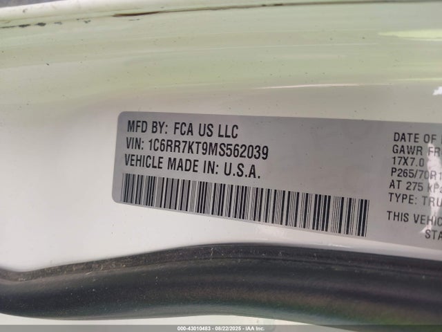 RAM 1500 2021 1C6RR7KT9MS562039 Image 19