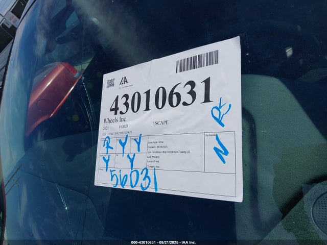 1FMCU0BZ3MUA39673 Ford hev/phev