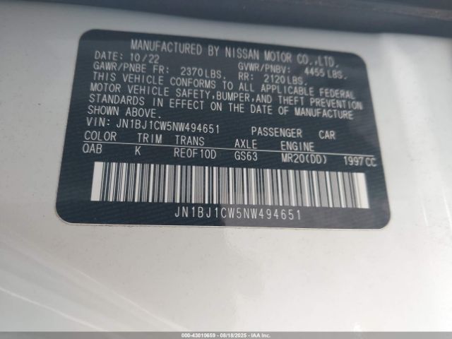 2022 NISSAN ROGUE SPORT JN1BJ1CW5NW494651 Photo 8
