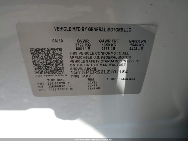 2020 CADILLAC XT6 1GYKPERS2LZ101184 Photo 8