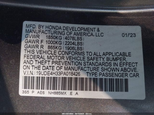 2023 ACURA INTEGRA 19UDE4H33PA018426 Photo 8