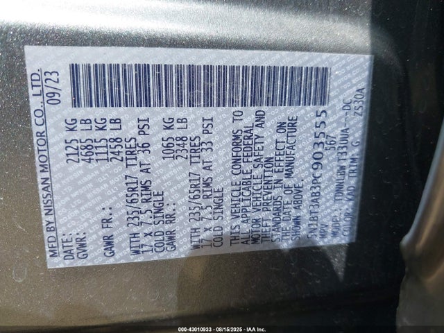 Nissan 2023 2023 5N1BT3AB3PC903555 Image 9