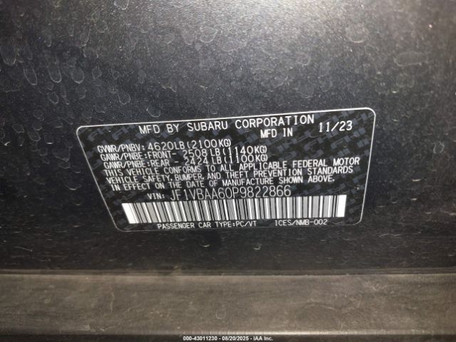 2023 SUBARU WRX JF1VBAA60P9822866 Photo 8