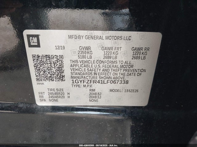 2020 CADILLAC XT4 1GYFZFR41LF067338 Photo 8