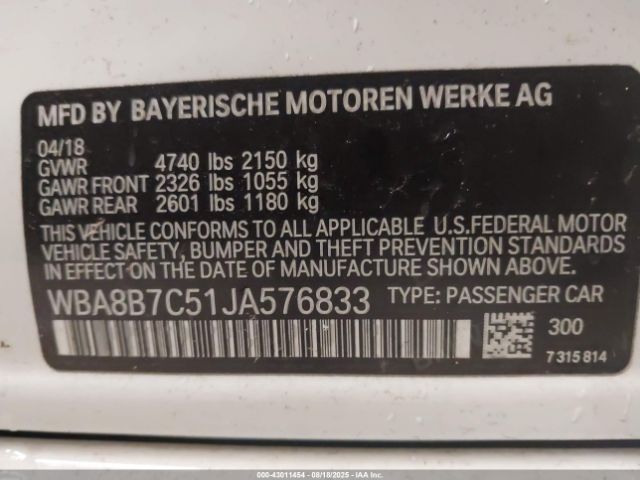 2018 BMW 340I WBA8B7C51JA576833 Photo 8