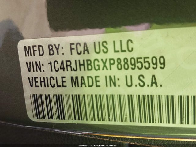 2023 JEEP GRAND CHEROKEE 1C4RJHBGXP8895599 Photo 8