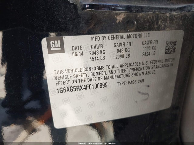 2015 CADILLAC ATS 1G6AG5RX4F0100899 Photo 8