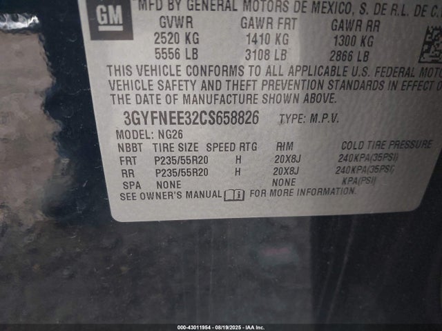 2012 CADILLAC SRX 3GYFNEE32CS658826 Photo 8