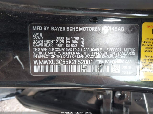 WMWXU3C55K2F52001 Mini Hardtop
