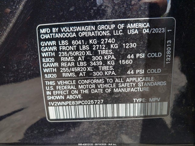 1V2WNPE83PC025727 Volkswagen ID.4