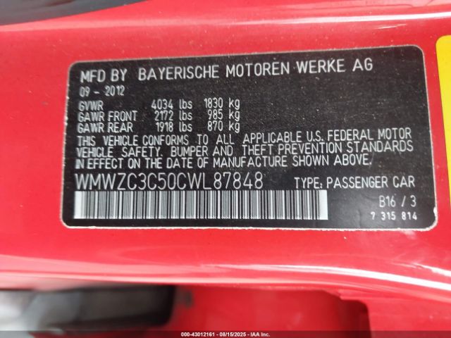 2012 MINI COOPER S COUNTRYMAN WMWZC3C50CWL87848 Photo 8