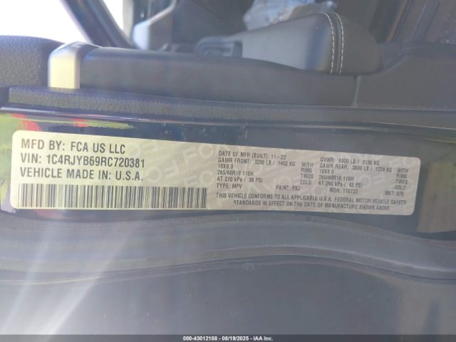 2024 JEEP GRAND CHEROKEE 4XE 1C4RJYB69RC720381 Photo 8