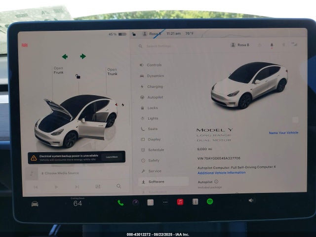 7SAYGDEE4SA337706 Tesla Model Y