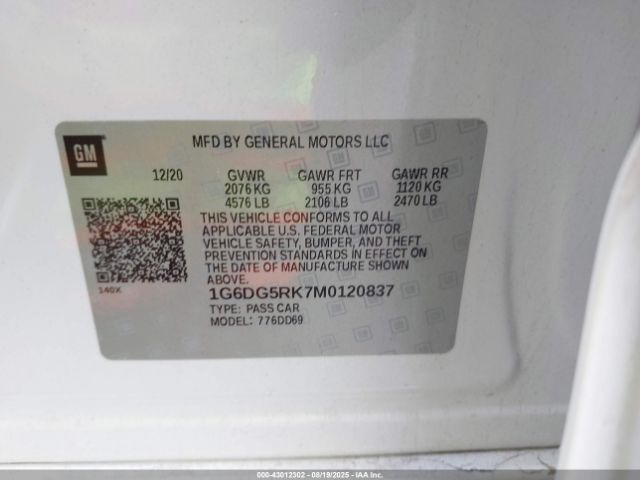 2021 CADILLAC CT4 1G6DG5RK7M0120837 Photo 8