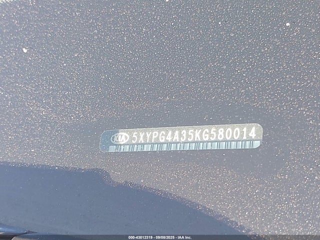 5XYPG4A35KG580014 KIA gdi theta-ii
