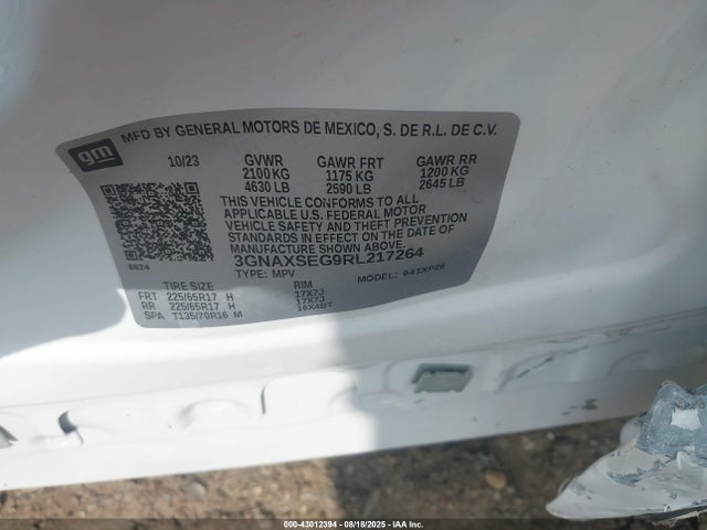 Chevrolet lsd 2024 3GNAXSEG9RL217264 Image 9