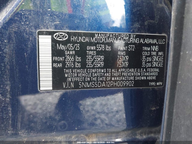 Hyundai t-gdi gamma ii 2023 5NMS5DA12PH009902 Image 9