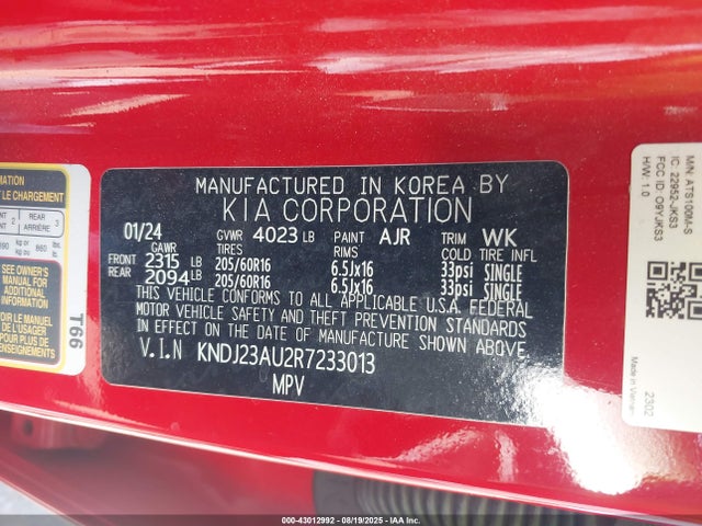 KIA 2024 2024 KNDJ23AU2R7233013 Image 9