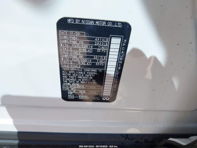 3PCAJ5M13LF113254 Infiniti QX50