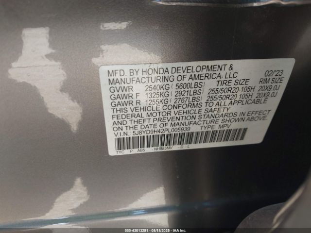 2023 ACURA MDX 5J8YD9H42PL005939 Photo 8