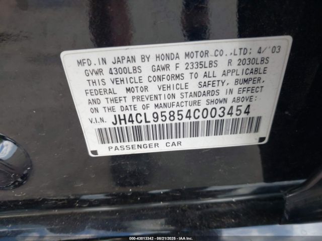 2004 ACURA TSX JH4CL95854C003454 Photo 8