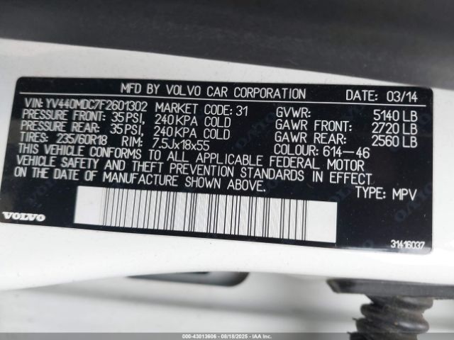 2015 VOLVO XC60 YV440MDC7F2601302 Photo 8