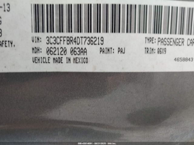 2013 FIAT 500 3C3CFFBR4DT736219 Photo 8