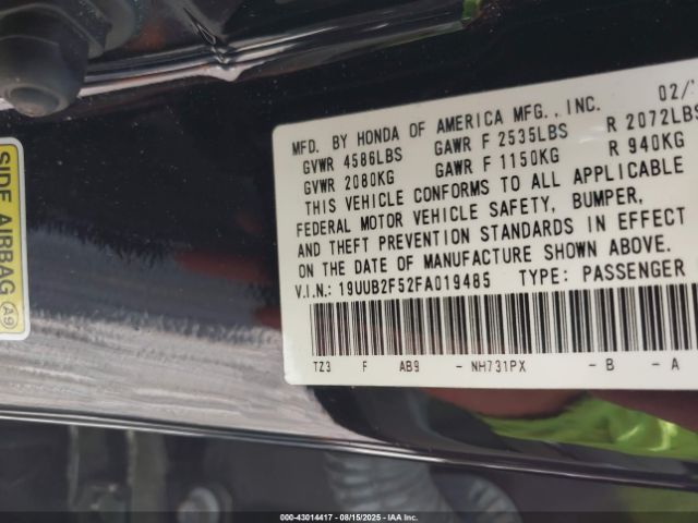 2015 ACURA TLX 19UUB2F52FA019485 Photo 8