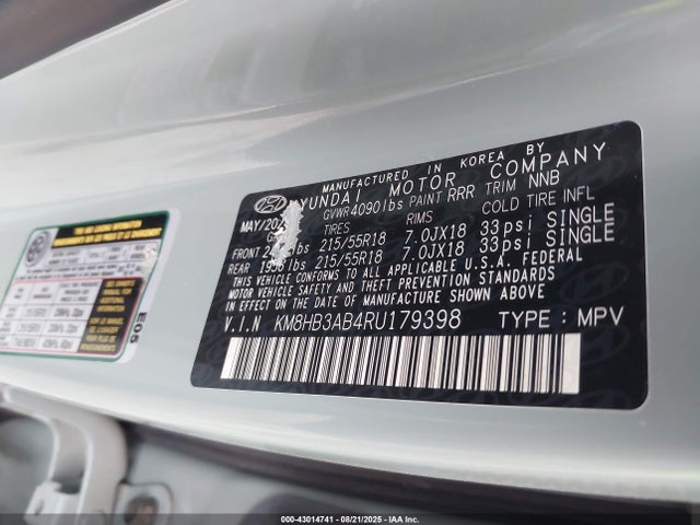Hyundai mpi nu pe 2024 KM8HB3AB4RU179398 Image 9