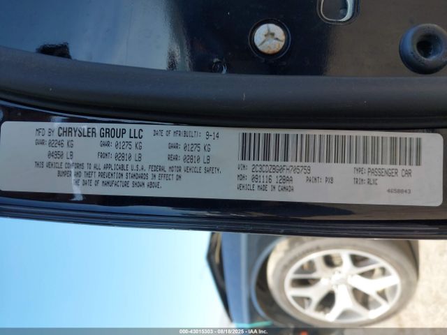 2015 DODGE CHALLENGER 2C3CDZBG0FH705759 Photo 8