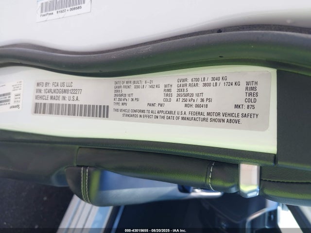 1C4RJKDG6M8122277 Jeep 2021