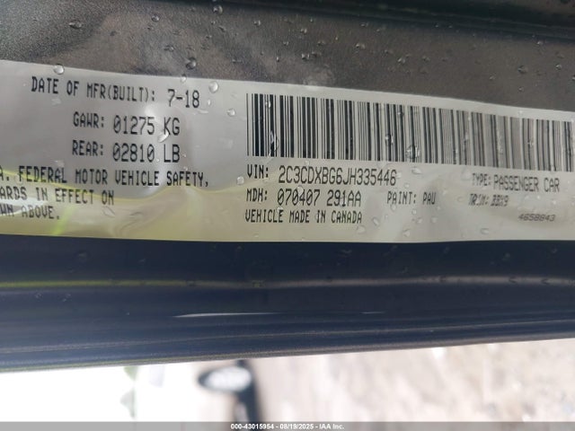 Dodge Charger 2018 2C3CDXBG6JH335446 Image 9