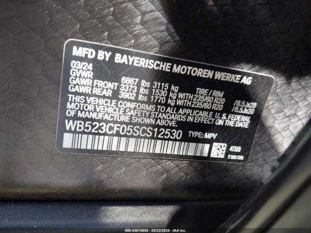 2025 BMW IX WB523CF05SCS12530 Photo 8