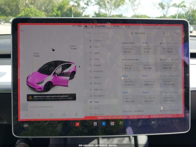 2022 TESLA MODEL Y 7SAYGDEF3NF326194 Photo 6