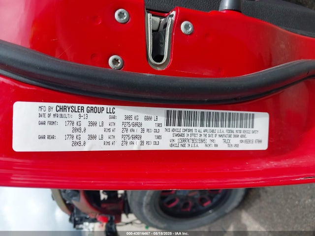 RAM 1500 2014 1C6RR7KT9ES159051 Image 9