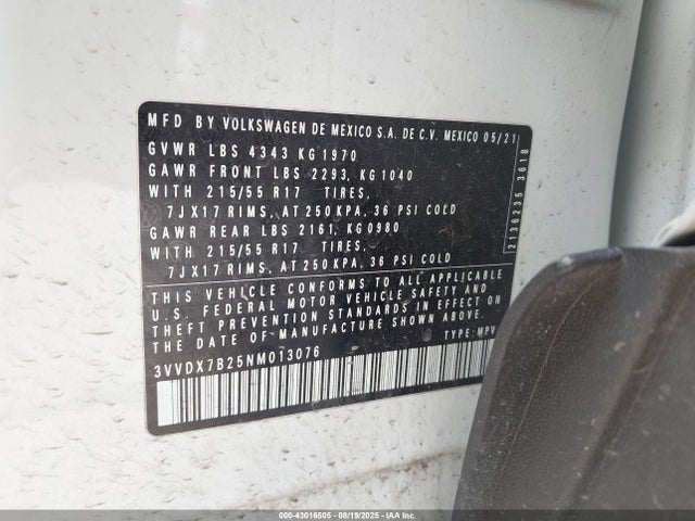Volkswagen tsi 2022 3VVDX7B25NM013076 Image 9