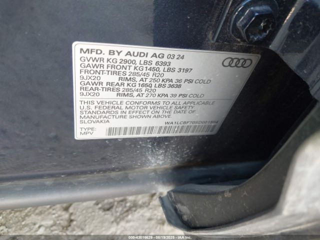 2025 AUDI Q7 WA1LCBF70SD001594 Photo 8
