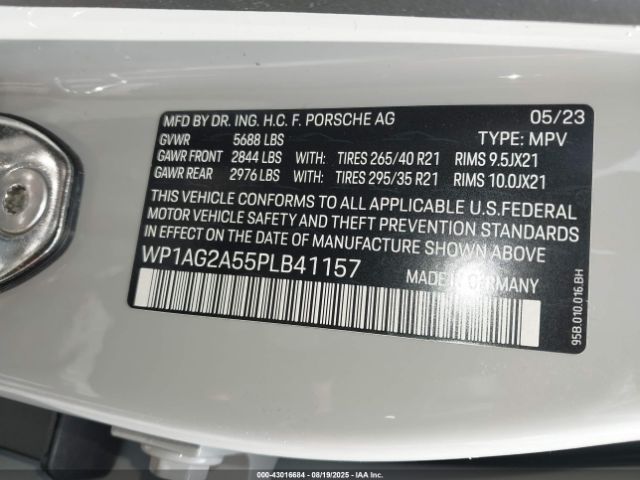 2023 PORSCHE MACAN WP1AG2A55PLB41157 Photo 8