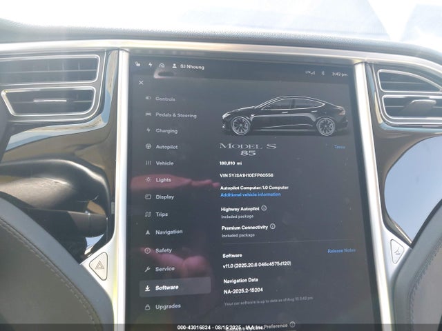 Tesla MODEL S 2014 5YJSA1H10EFP60558 Image 14