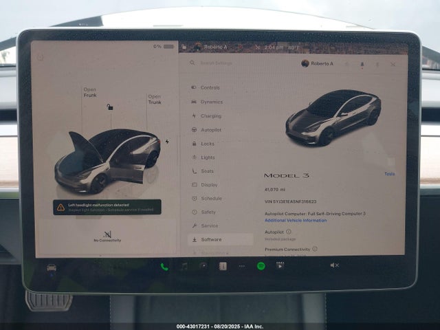 2022 TESLA MODEL 3 5YJ3E1EA5NF316623 Photo 6