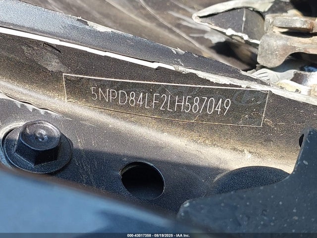 5NPD84LF2LH587049 Hyundai mpi nu
