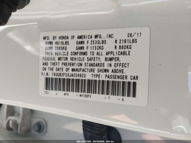 2018 ACURA TLX 19UUB2F5XJA004600 Photo 8